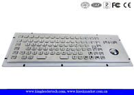 86 Keys IP65 Rated Stainless Steel Industrial Kiosk Keyboard With Trackball