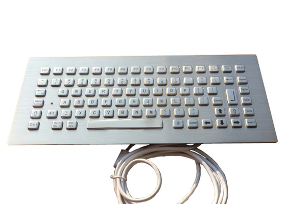 Stainless Steel 12 Function Keys Panel Mount Keyboard IP65 Vandal Proof For Machine