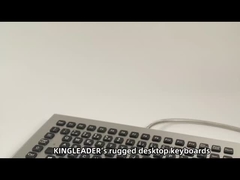 teclado de aço inoxidável de escritório resistente e retroiluminado