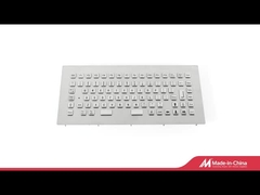 teclado de metal montado em painel