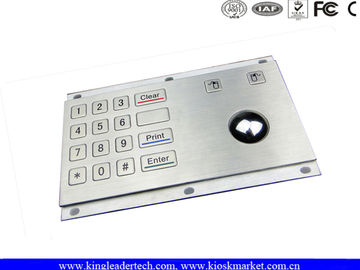 comprar teclado áspero de Matel da Vândalo-prova com 16 chaves niveladas e o Trackball óptico integrado online manufacture