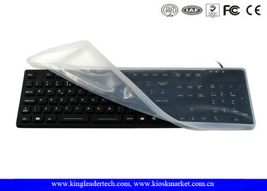 comprar Teclado impermeável removível de USB do silicone para industrial áspero online manufacture