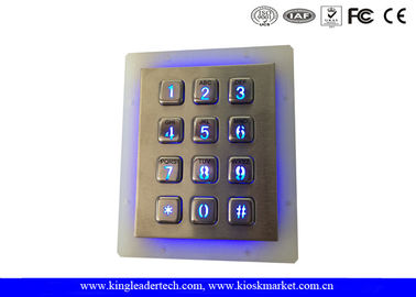 comprar Segurança exterior teclado numérico iluminado Backlit do vândalo do teclado do metal garagem resistente online manufacture