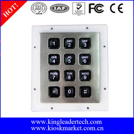 comprar Teclado numérico numérico industrial feito sob encomenda, teclado numérico plástico do metal de 12 chaves com luminoso online manufacture