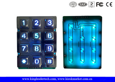 comprar Teclado liga de zinco iluminado do metal do controlo de acessos interno com 12 chaves online manufacture