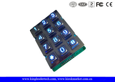 comprar Teclado metálico da liga de Zink da prova do vândalo com retroiluminado/o conector 9 de Pin online manufacture