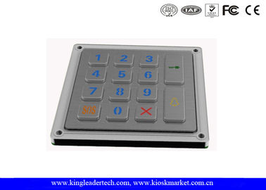 comprar Teclado retroiluminado do metal da prova do vândalo com 14 chaves para o sistema do acesso da porta online manufacture