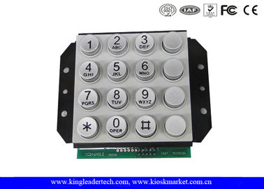 comprar Teclado numérico numérico industrial da liga de Zink da relação do PIN de 16 chaves para o controle de acesso ou o sistema telefônico da porta online manufacture