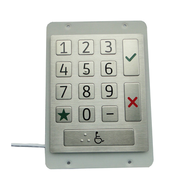 comprar Painel montado resistente à vandalismo resistente à água 15 teclas planas Porta controle de acesso teclado numérico online manufacture