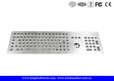comprar Teclado de aço inoxidável Ruggedized do metal industrial com o Trackball ótico integrado online manufacture
