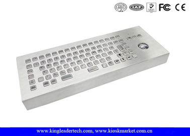 comprar O teclado de aço inoxidável das chaves do Desktop 86 com FCC do Trackball escovou online manufacture