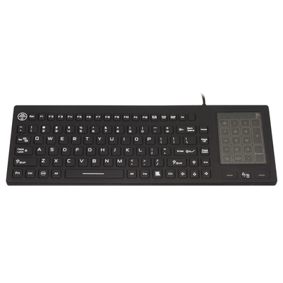 comprar IP68 teclado hospitalar médico lavável com touchpad 2 em 1 e número pad online manufacture