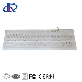 comprar Teclado lavável do silicone IP68 com ou sem chaves retroiluminadas na cor branca ou preta online manufacture