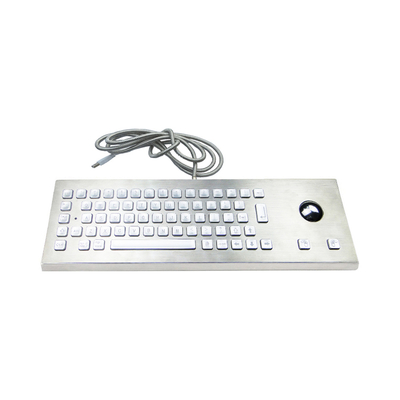 comprar Backlit Desktop robusto teclado à prova d'água à prova de vandalismo com trackball óptico integrado online manufacture