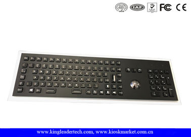 comprar O teclado industrial do Trackball das chaves completas galvanizou chaves pretas do teclado 103 do metal online manufacture