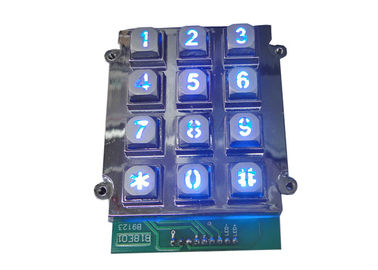 comprar Chaves coloridas Backlit diodo emissor de luz de borracha de silicone do teclado numérico do metal para o sistema do controle de acesso online manufacture