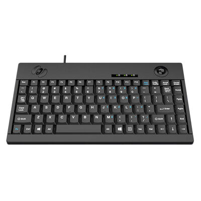comprar Super Compact Waterproof IP65 Industrial Plastic Keyboard with 88 Keys and Mini Trackball for Harsh Environments online manufacture