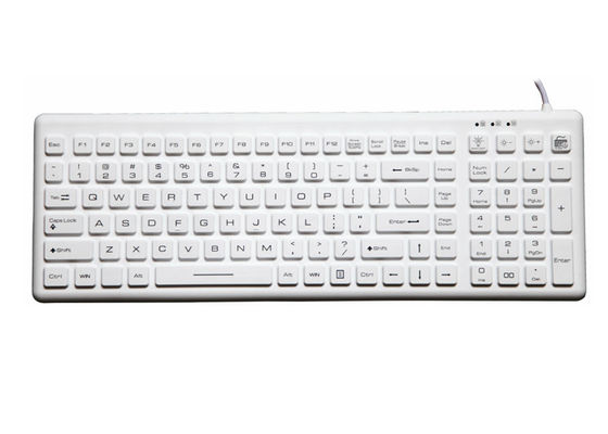 comprar IP68 teclado selado médico lavável USB 110 chaves com SOBRE FORA do botão do luminoso online manufacture