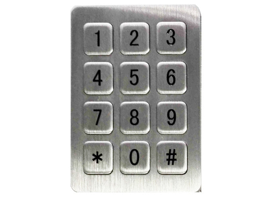 comprar Teclado numérico áspero 20mA impermeável de aço inoxidável do metal da montagem do painel online manufacture