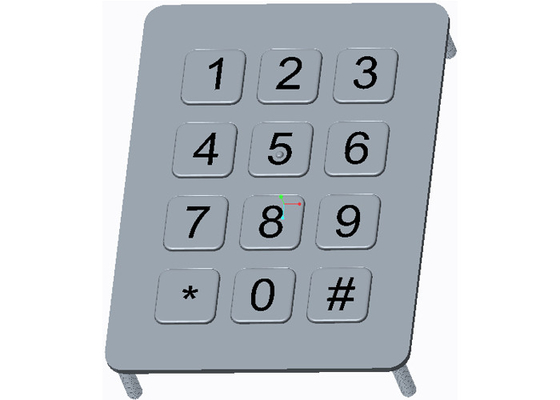 comprar Chaves industriais ásperas de Front Side Mounting With Flat do teclado numérico numérico do metal online manufacture