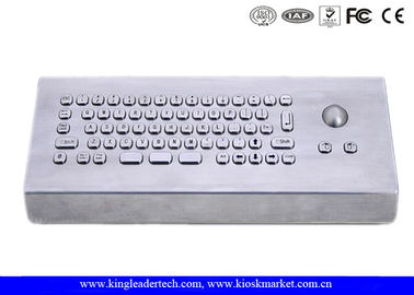 comprar Teclado industrial de aço inoxidável escovado de USB com Trackball online manufacture