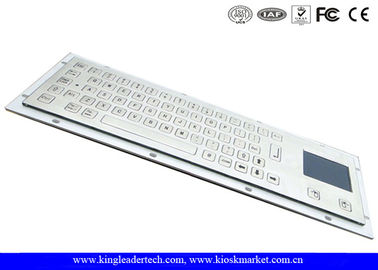 comprar Teclado industrial escovado do metal do quiosque IP65 com a montagem do painel do Touchpad da parte traseira online manufacture