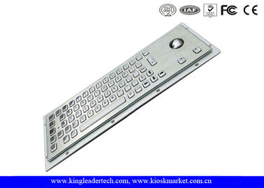 comprar Teclado de aço inoxidável escovado da montagem do painel com Trackball e 64 chaves online manufacture