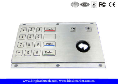 comprar Teclado numérico numérico industrial USB do Trackball ótico de aço inoxidável com 16 chaves online manufacture
