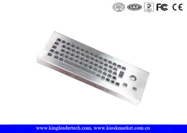 comprar Teclado pequeno escovado do Desktop da pegada do computador industrial com Trackball online manufacture