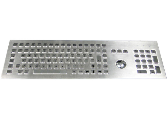 comprar Teclado de Front Mounted Industrial Stainless Steel com a bola do toque do rato online manufacture