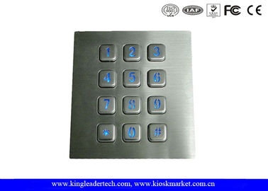 comprar Matriz Backlit iluminada do teclado 3x4 do metal para Envirement Baixo-iluminado/escuro online manufacture
