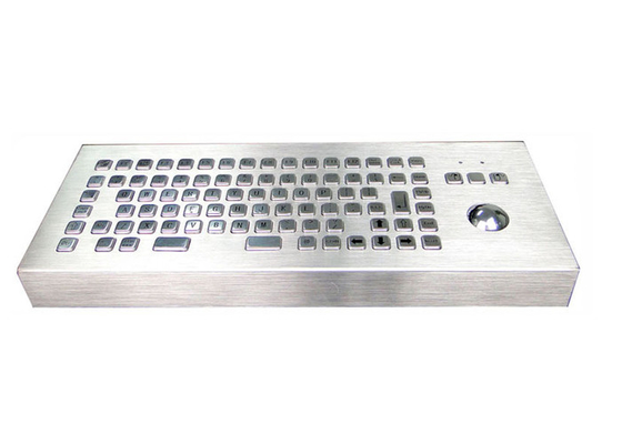 comprar Teclado de computador industrial do metal da prova da poeira com chaves do Trackball 86 online manufacture