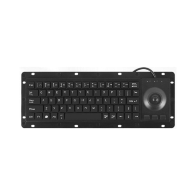 teclado de computador industrial teclado de plástico preto à prova de poeira personalizado com interface USB ou PS2 e layout personalizado disponível