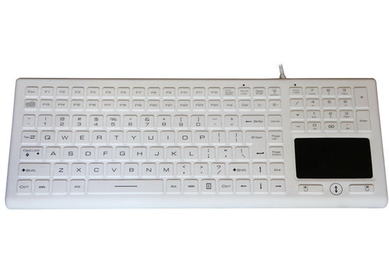 Teclado Touchpad à prova d'água IP68 construído com silicone de grau médico e industrial para resistir à exposição a líquidos e procedimentos de limpeza agressivos