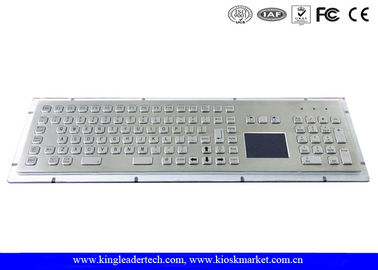 teclado industrial de metal com touchpad
